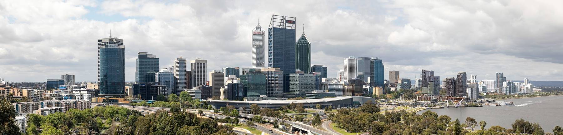 Perth city skyline from Kings Park